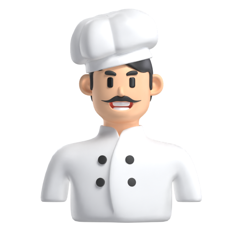 Modelo 3D do Avatar do Chef 3D Graphic