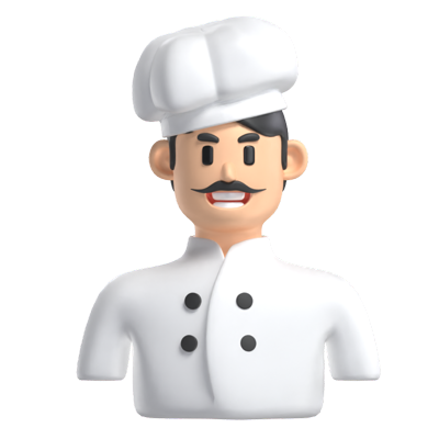 Chef Avatar 3D Model 3D Graphic