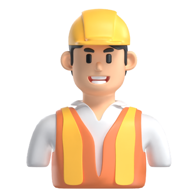 Construction Worker 3D Model 3D Graphic