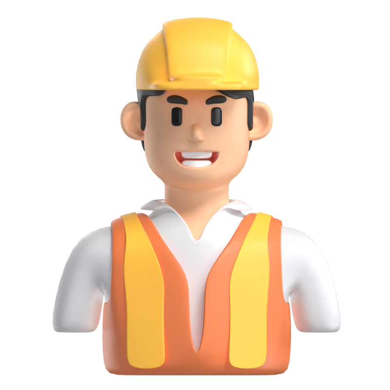 Construction Worker 3D Model 3D Graphic