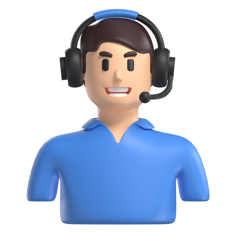 Kundenservice Avatar 3D Modell 3D Graphic