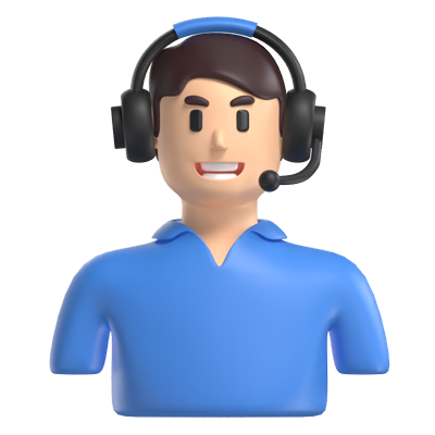 Kundenservice Avatar 3D Modell 3D Graphic