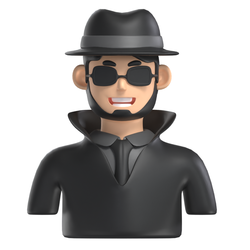 Detektiv Avatar 3D Modell 3D Graphic