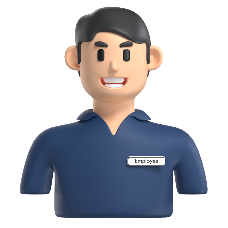 Avatar de empleado Modelo 3D 3D Graphic