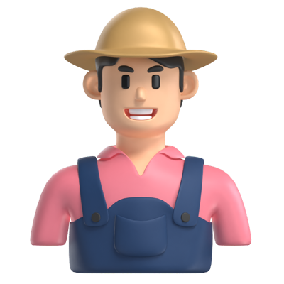 Farmer Avatar 3D Model 3D Graphic