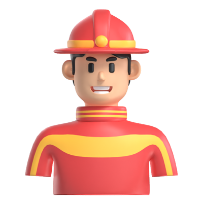 Firefighter Avatar 3D Model 3D Graphic