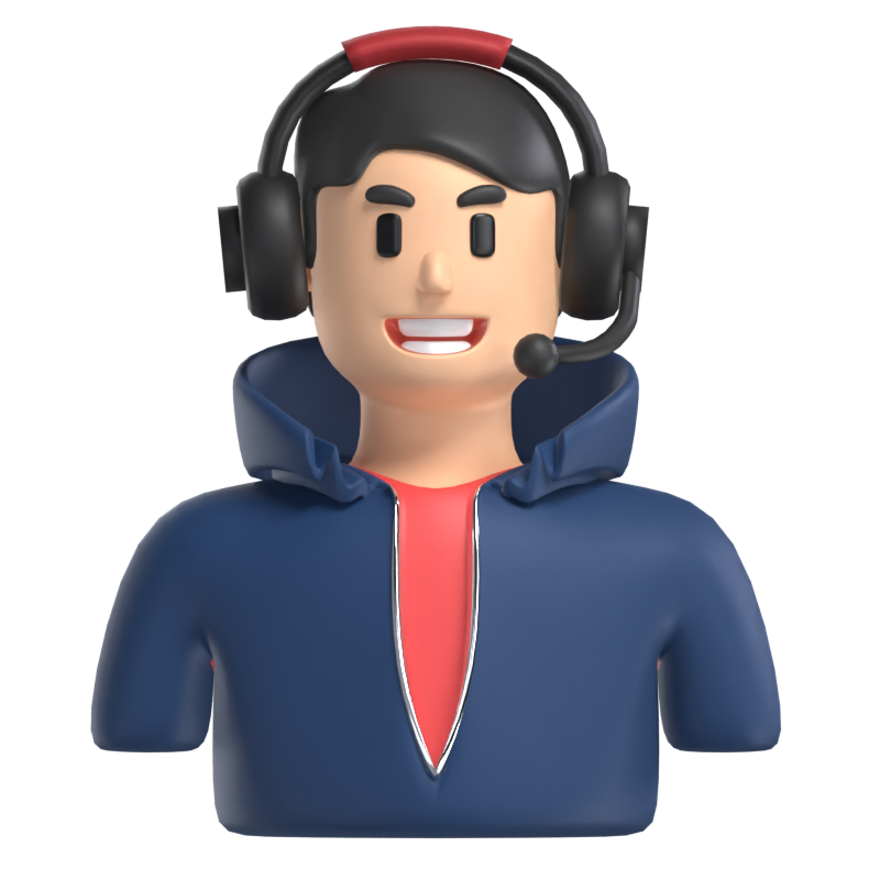 Gamer Avatar 3D Model