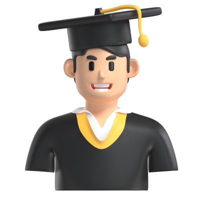 Graduation Student Avatar 3D Model 3D Graphic