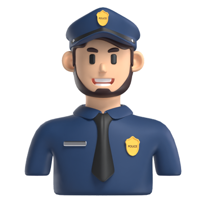 Polizei Avatar 3D Modell 3D Graphic