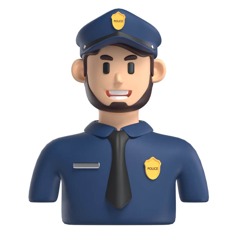 Polizei Avatar 3D Modell 3D Graphic