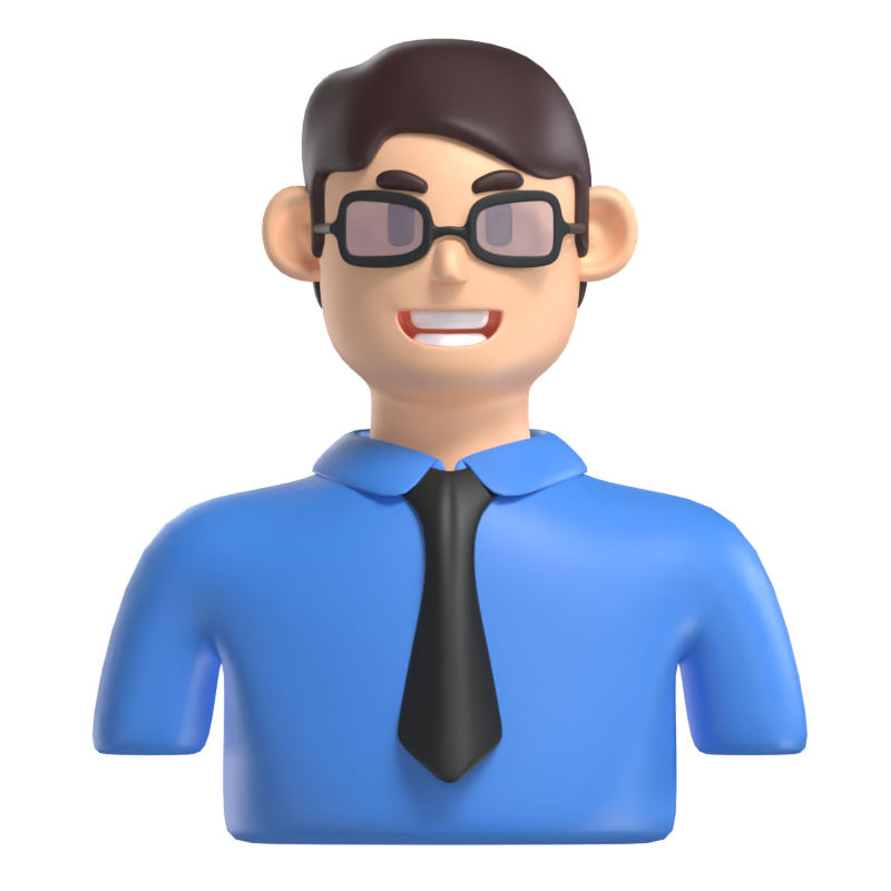 Avatar de profesor Modelo 3D