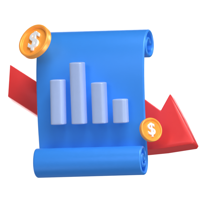 Graph Down Report 3D Model