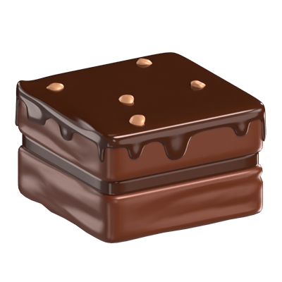 modelo 3d de choco brownies 3D Graphic