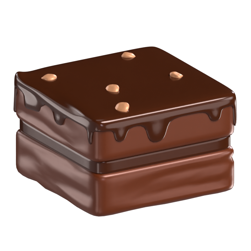 Choco Brownies 3D Model 3D Graphic