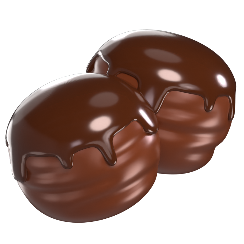 Chocolate Balls 3D Model 3D Graphic