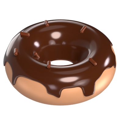 Schokolade Donut 3D Modell 3D Graphic