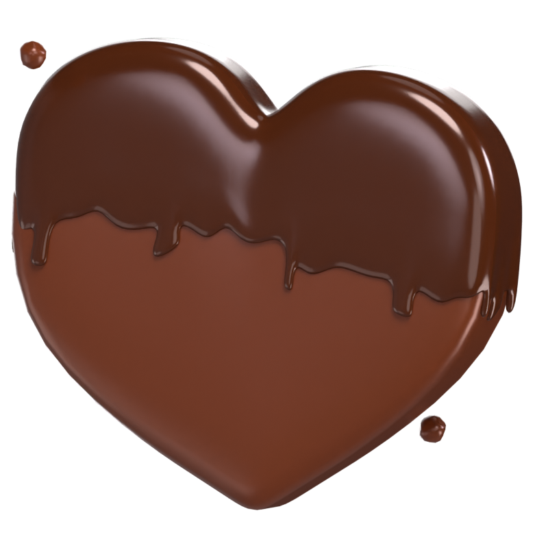 Chocolate Heart 3D Model 3D Graphic