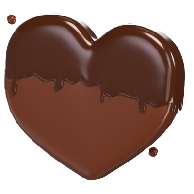 Chocolate Heart 3D Model 3D Graphic