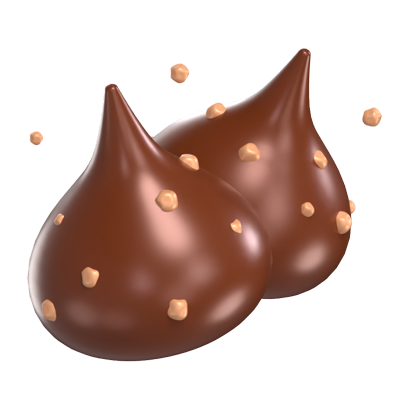 Chocolate Kiss 3D Model 3D Graphic