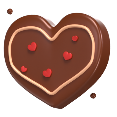 Corazón de chocolate Modelo 3D 3D Graphic