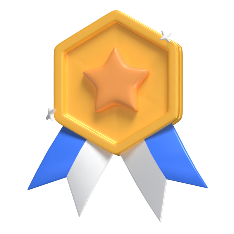 Achievement Badge 3D Model