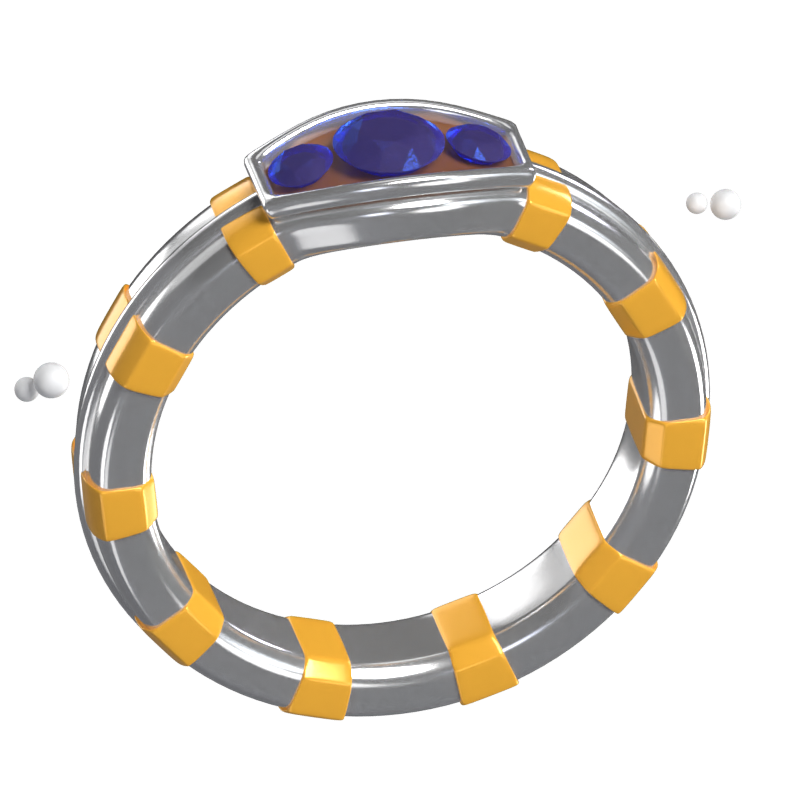 Edelstein Ring 3D Modell 3D Graphic