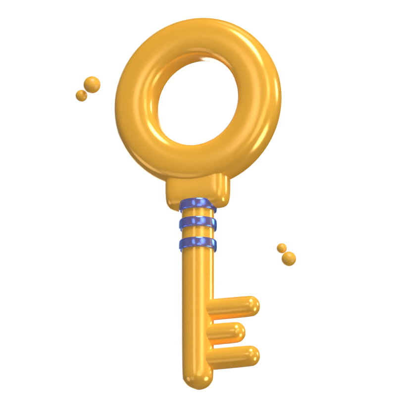 Chest Key 3D Model 3D Graphic