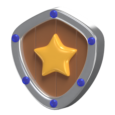 star shield 3d modell 3D Graphic