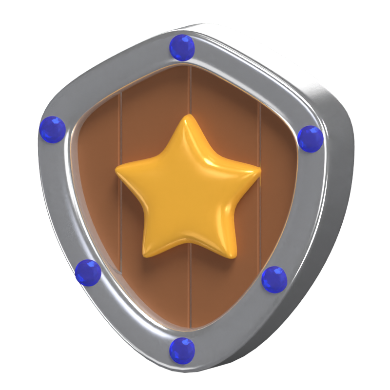 Star Shield 3D Model 3D Graphic