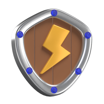 Modelo 3D de Thunder Shield 3D Graphic