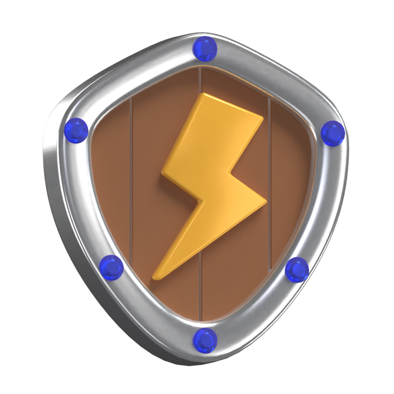 Modelo 3D de Thunder Shield 3D Graphic