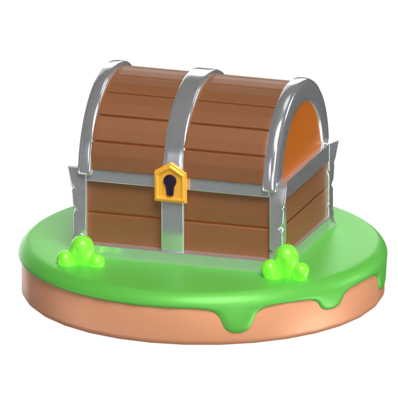 Treasure Chest 3D Model