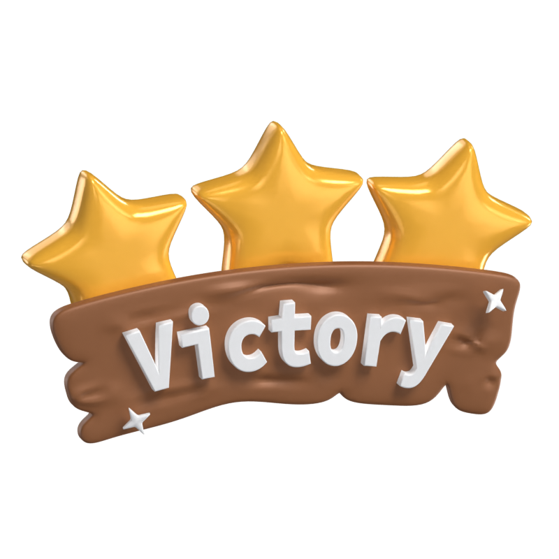 Victory Badge 3D Model 3D Graphic