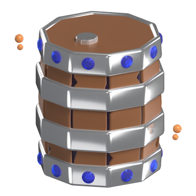 Wooden Barrel 3D Model 3D Graphic