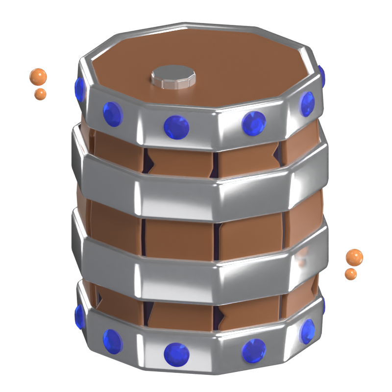 Holzfass 3D Modell 3D Graphic