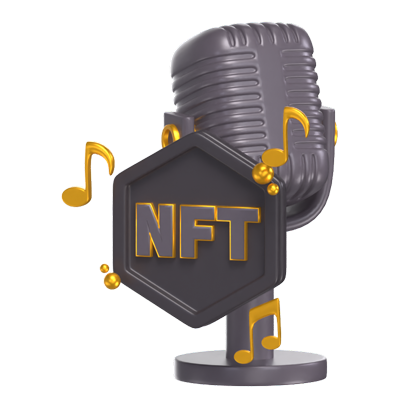 NFT Audio 3D-Modell 3D Graphic