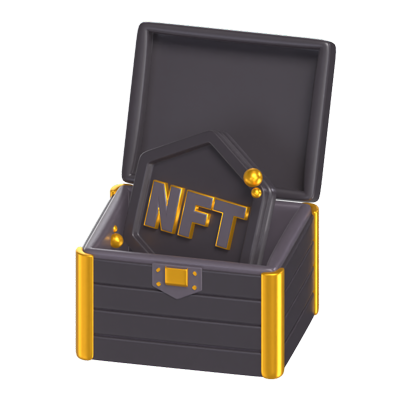 nft box modelo 3d 3D Graphic