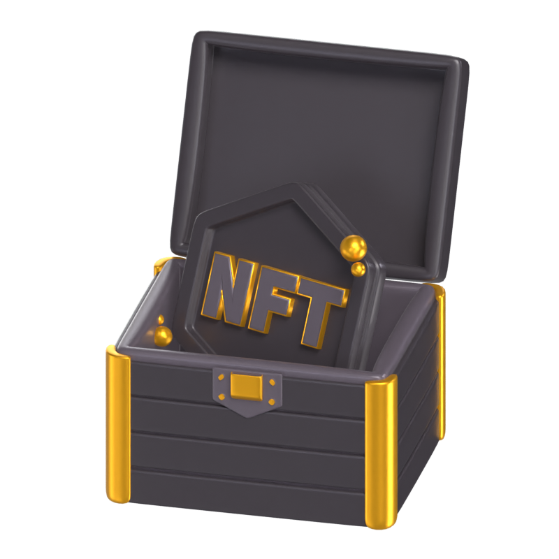 NFT Box 3D Model 3D Graphic