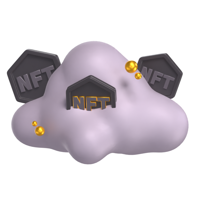 NFT Cloud 3D-Modell 3D Graphic