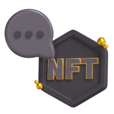 NFT Chat 3D Modell 3D Graphic