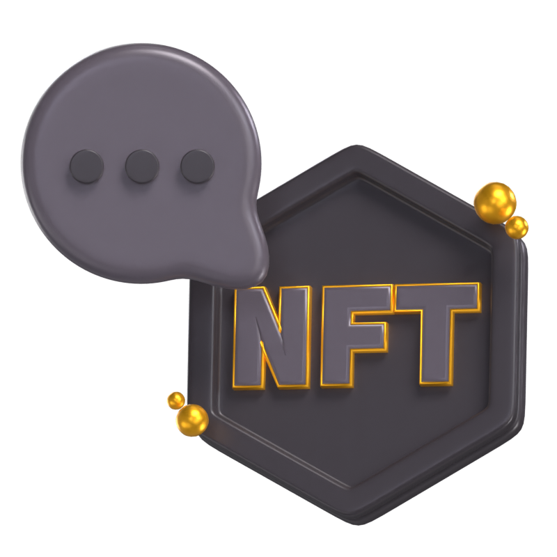 Modelo 3D do NFT Chat 3D Graphic