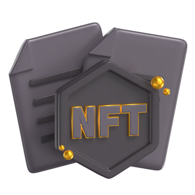 NFT Document 3D Model 3D Graphic