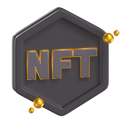 modelo 3d do emblema da nft 3D Graphic