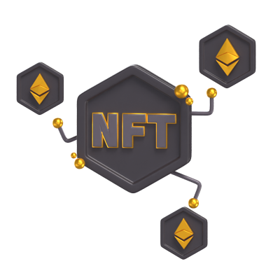 modelo 3d da bolsa de ethereum da nft 3D Graphic