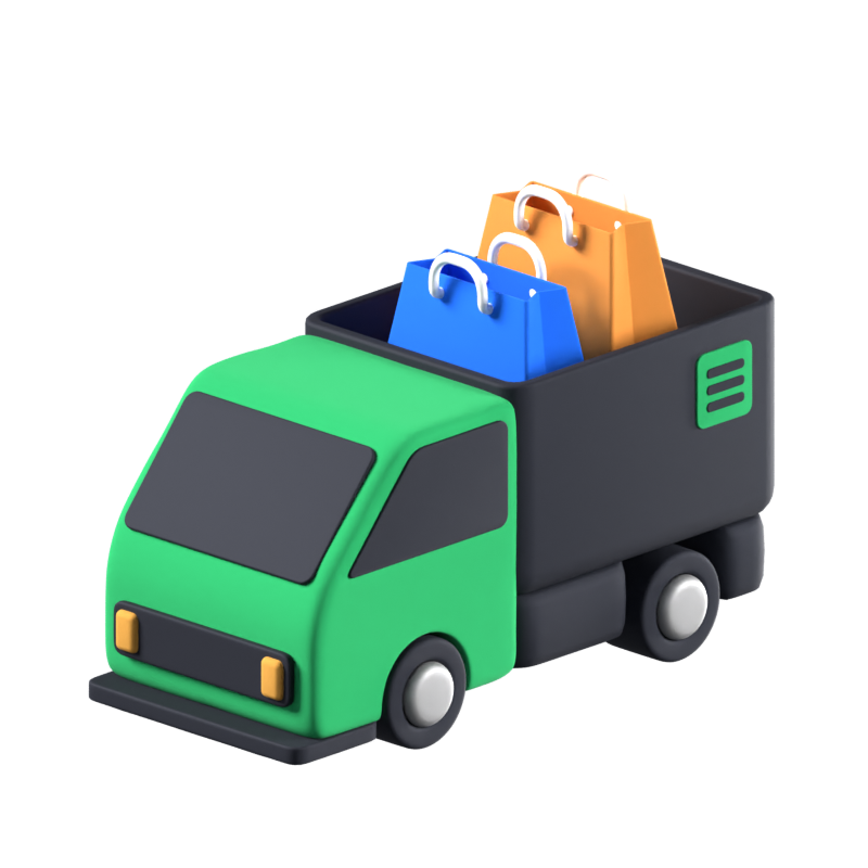 Icono 3D animado de Drop Shipping 3D Graphic