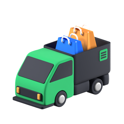 Icono 3D animado de Drop Shipping 3D Graphic