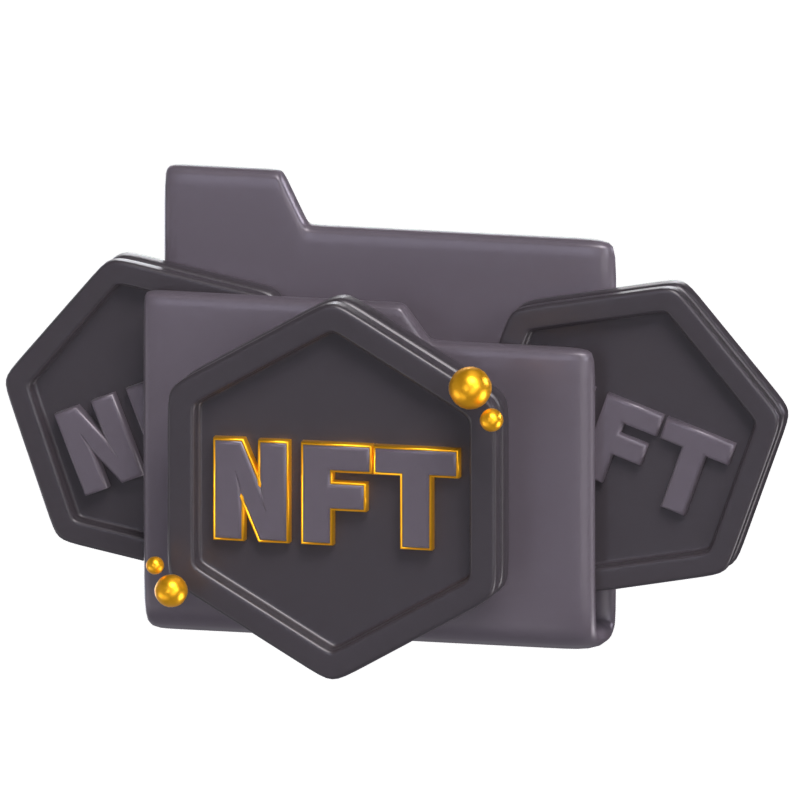 NFT-Ordner 3D-Modell 3D Graphic