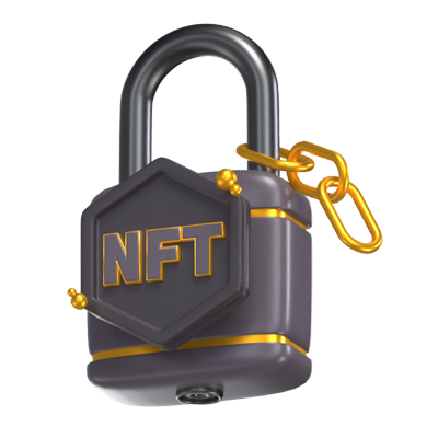 NFT Lock 3D Model 3D Graphic