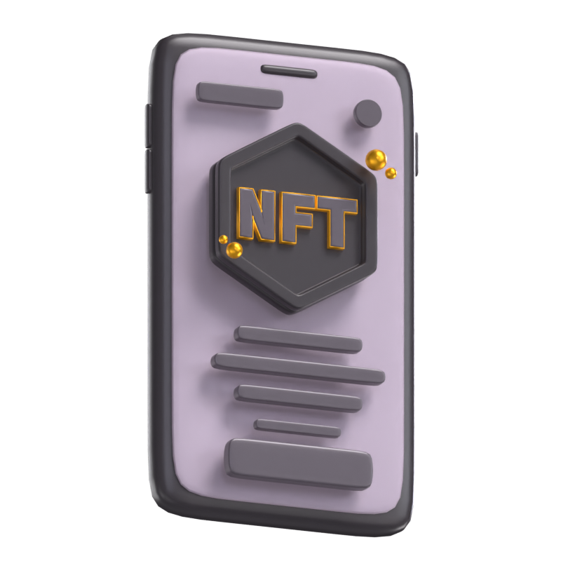 NFT Mobile 3D Model 3D Graphic