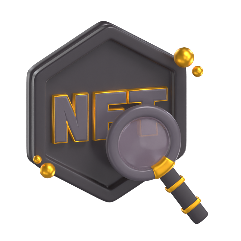 NFT Search 3D Model 3D Graphic